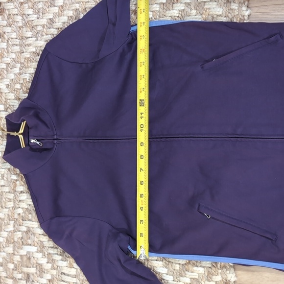 Lands' End Purple Full Zip Athletic Jacket - Picture 8 of 9